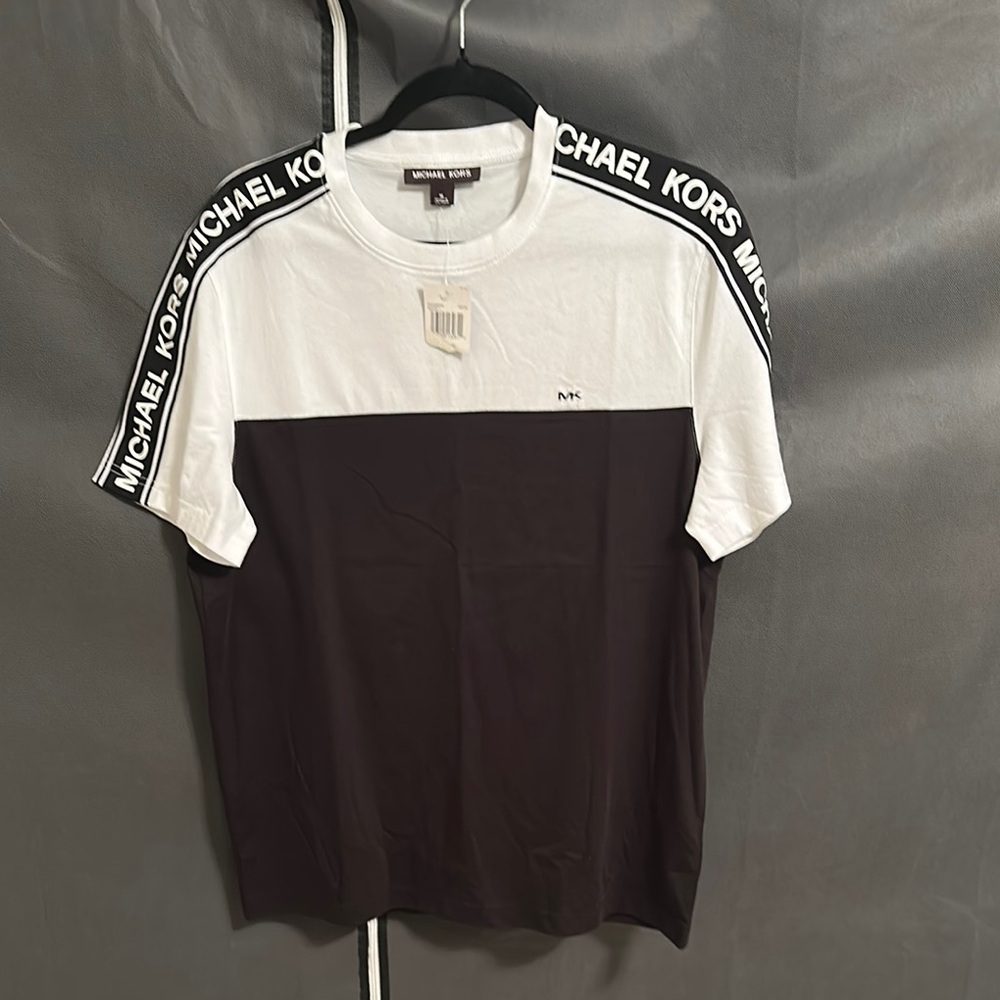 Michael Kors Black and White Men's Shirt size M and NWT
